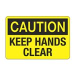 Caution Keep Hands Clear Decal